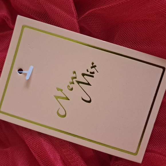 Nwt Hot Red Pleated Skirt - Picture 6 of 8